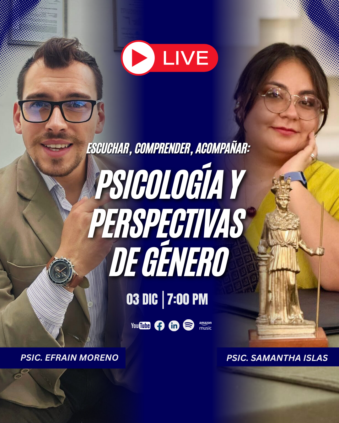 Escuchar, comprender y acompañar: Psicología y perspectivas de género